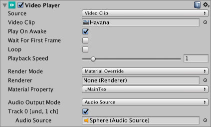 A Video Player component