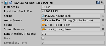 Script as seen in Debug mode with greyed private variables