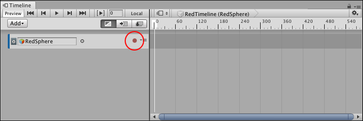 Click the Record button on an empty track to enable Record mode