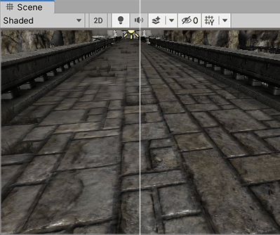 Anisotropy used on the ground Texture {No anisotropy (left) | Maximum anisotropy (right)} 