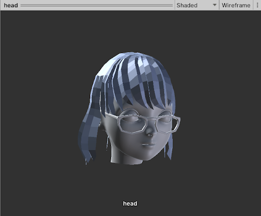 The Mesh Preview in Shaded view, with the wireframe setting disabled