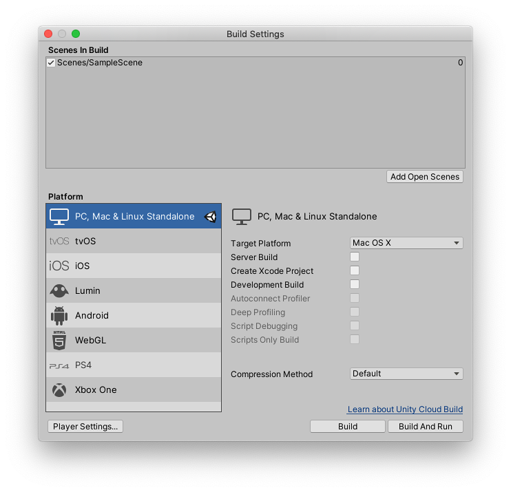 Standalone Player settings - Unity Manual