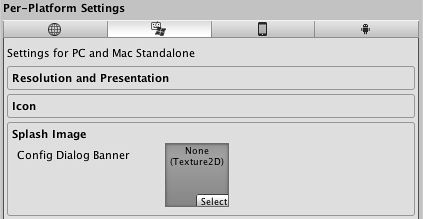 Standalone Player settings - Unity Manual