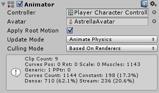 Avatar Muscle & Settings tab - Unity Manual