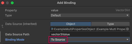Unity - Manual: Bind to multiple properties with runtime binding