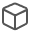 The icon for a GameObject is an outline of a cube.