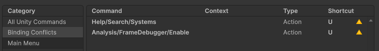 The Caution icon at the end of a command line