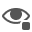 The icon for a visible parent GameObject is an eye with a dot underneath the right corner.