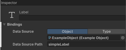 Set the VisualElement binding data source