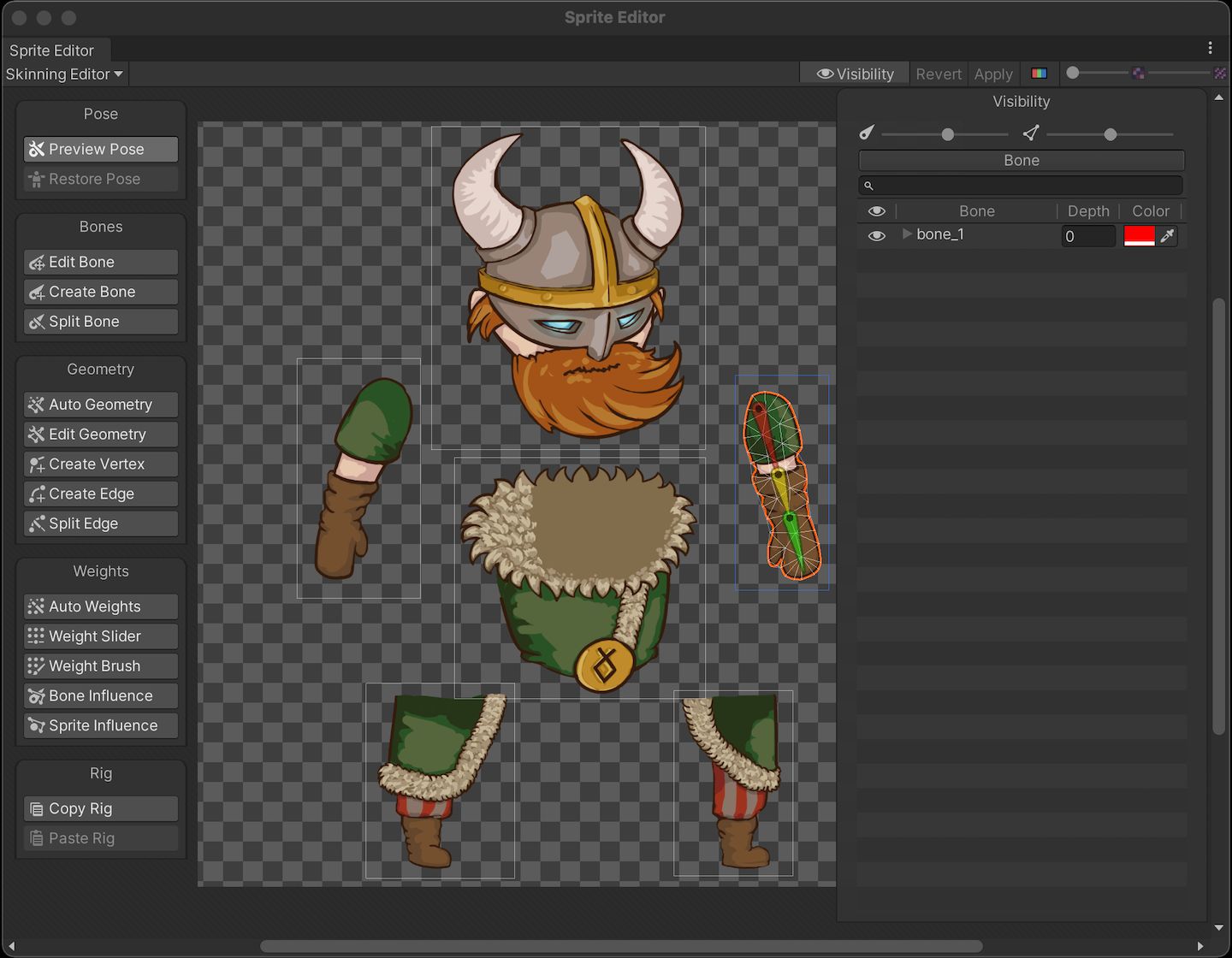 Skinning Editor, 2D Animation