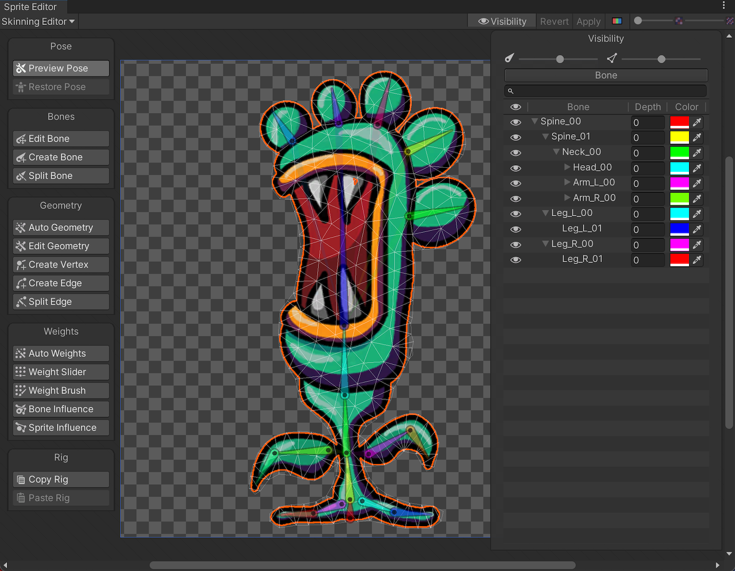 Multiple Sprites from a single imported Texture, 2D Animation