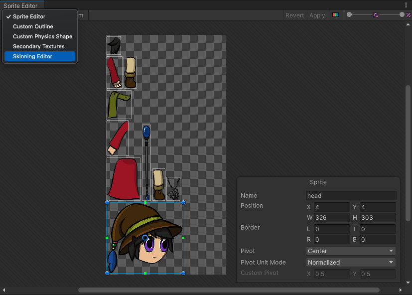 Skinning Editor, 2D Animation