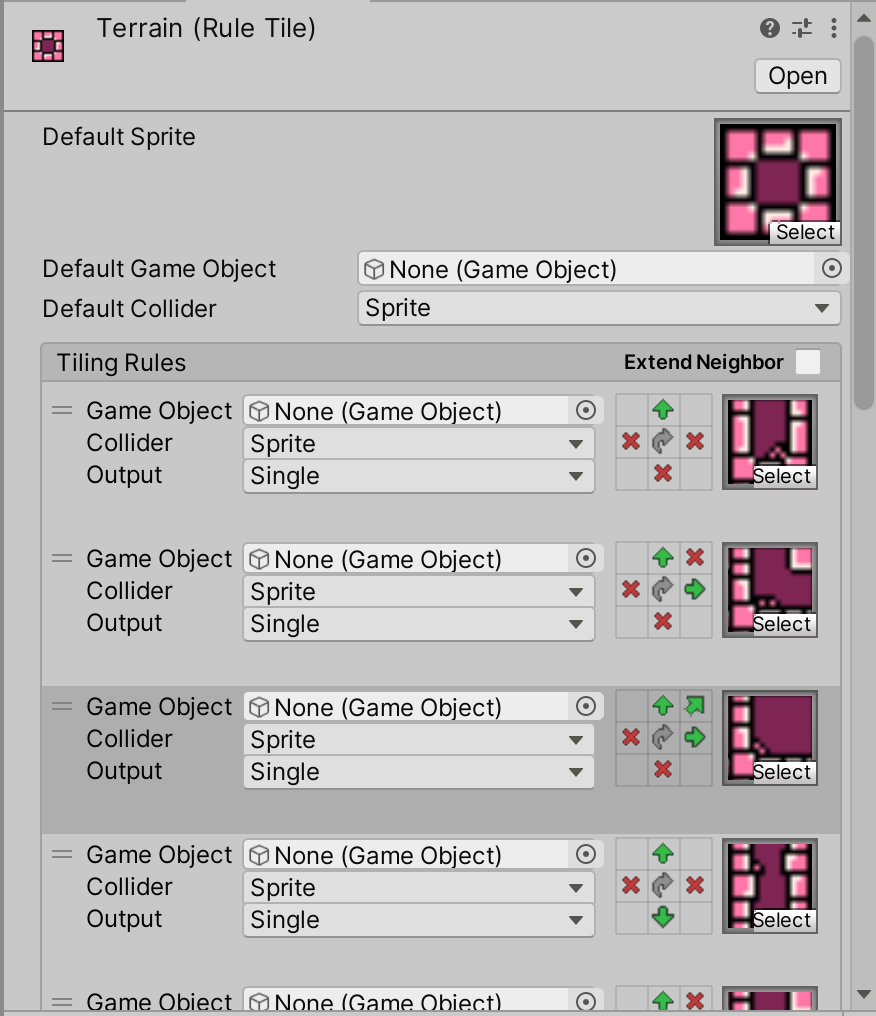 Rule Tile Editor.