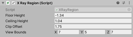 Sim env xray region