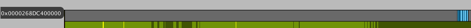 Virtual Address Labels in the Fragmentation view in the Memory Profiler window