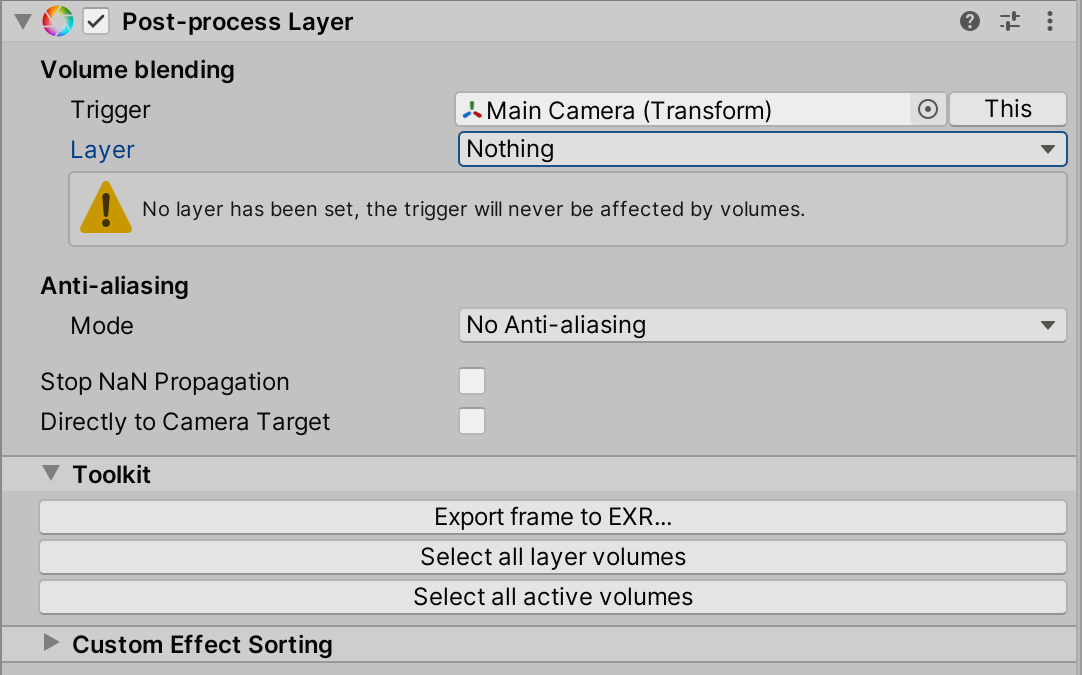 Getting started with post-processing | Post Processing | 3.1.1