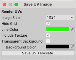 Render UVs Panel