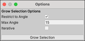 Grow Selection Options