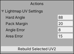 Lightmap UV parameters