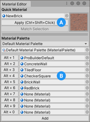 The Material Editor window