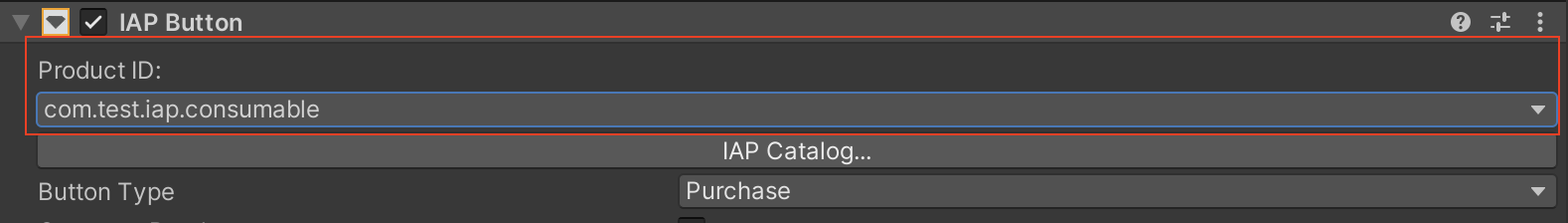 Selecting a Product to associate with a Codeless IAP Button