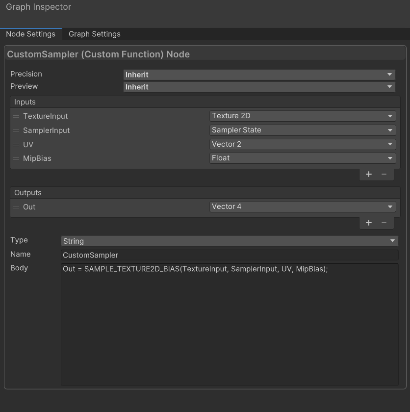 Example: The above script in the Node Settings Body field.