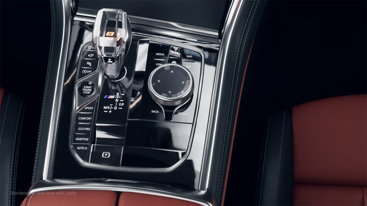 Car gear shift rendered with recursive ray tracing.