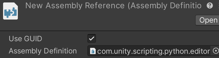 Assign an assembly reference