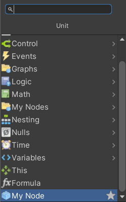 Creating a visual script graph unit | Visual Scripting | 1.6.1
