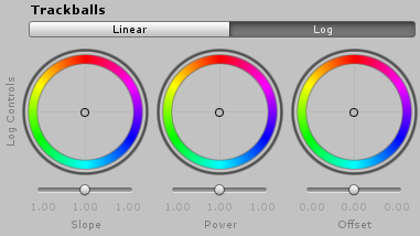 选择 Log 后的 Trackballs UI