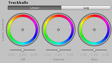 选择 Linear 后的 Trackballs UI