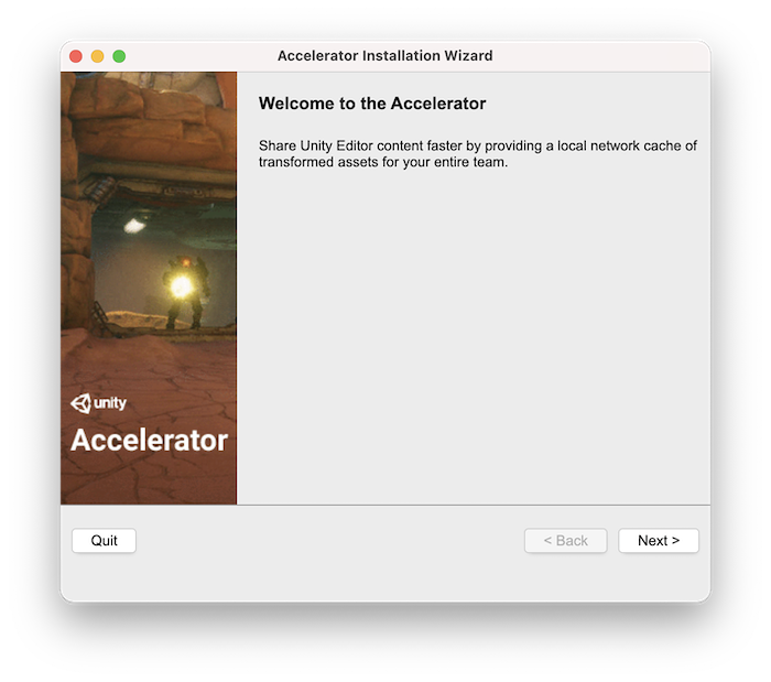 Unity - 手册: Install Unity Accelerator with the installer