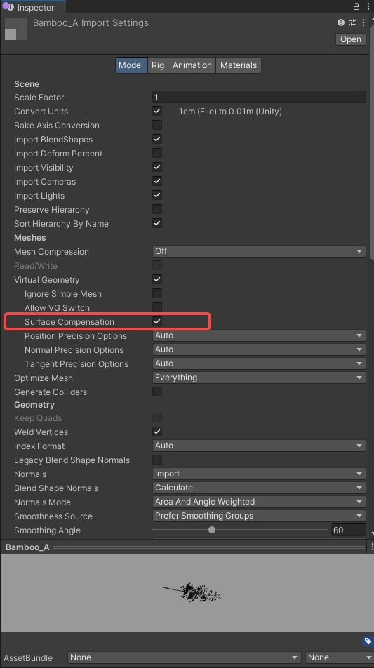 How To Use Surface Compensation