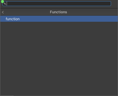 在创建节点菜单的 Functions 类别中选择自定义函数