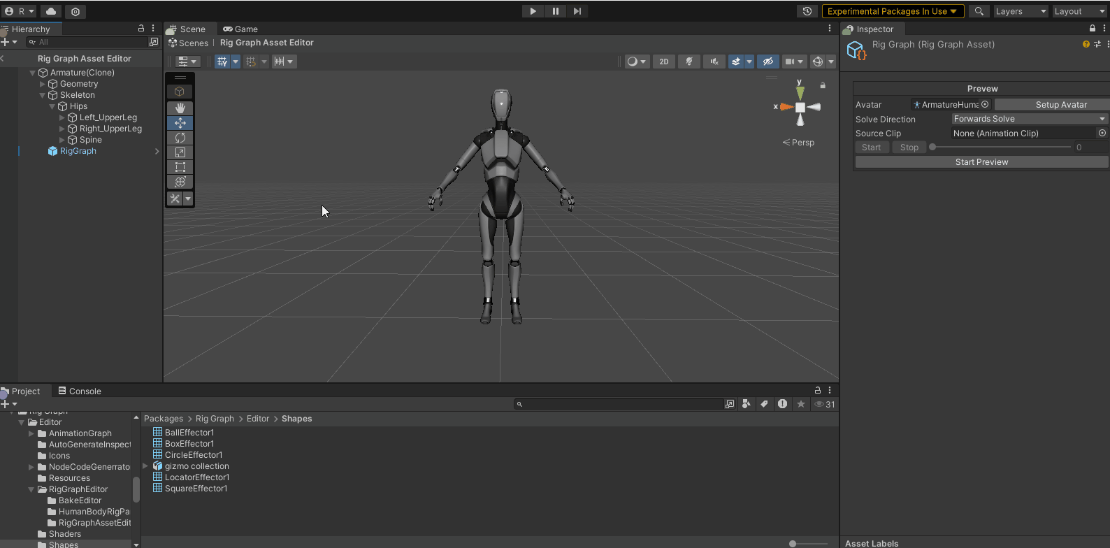 控制点创建和 Script Graph 编辑窗口