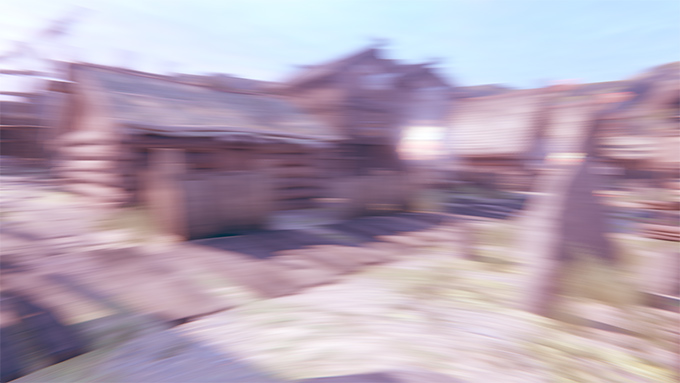 Motion blur on a camera that rotates very fast