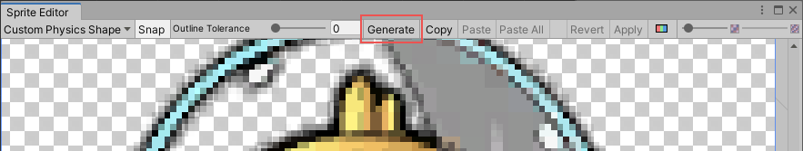 The Generate button is next to the Outline Tolerance slider.