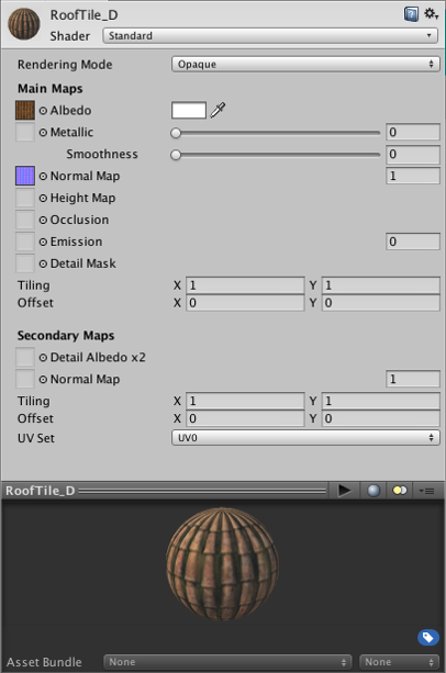 Material Inspector reference - Unity Manual
