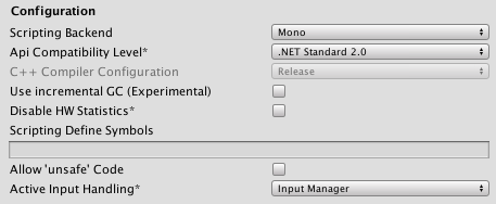 Standalone Player settings - Unity Manual