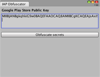 Obfuscator ウィンドウ