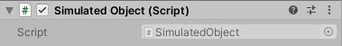 シミュレーション環境のシミュレーションされたオブジェクト