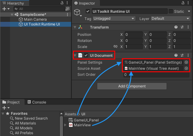 UI Document 컴포넌트