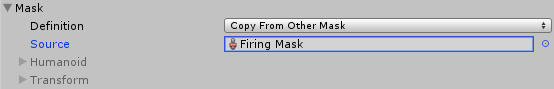 Here, the Copy From Other option is selected, and a Mask asset has been assigned