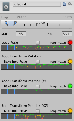 Clip ranges with bad match for Loop Pose