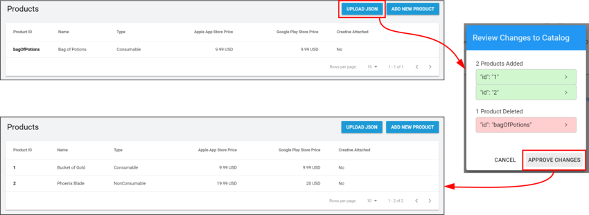 Importing your IAP Product Catalog to the Developer Dashboard