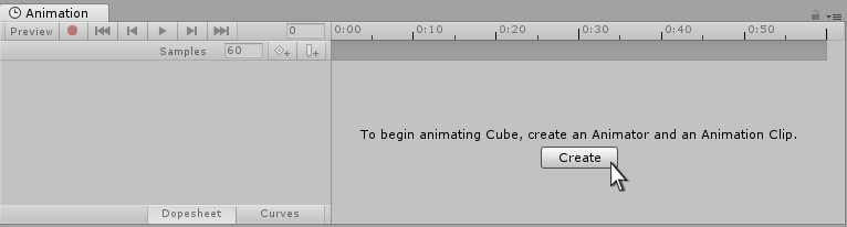 Create a new Animation Clip