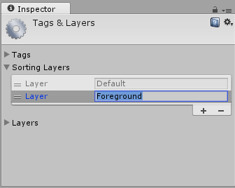 Adding a new Sorting Layer