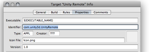 Dont forget to change the Identifier before you install Unity Remote on your device.