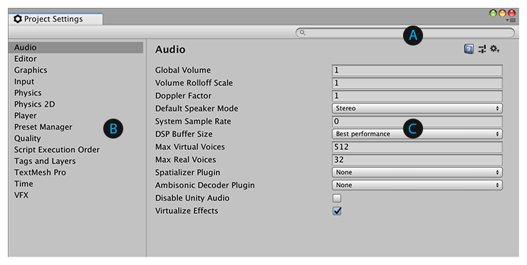 Unity - Manual: Avatar Muscle & Settings tab