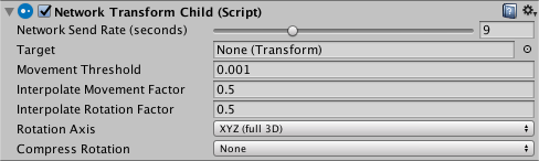 The Network Transform Child component